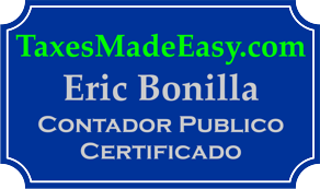 Accountant - Whittier, California, Eric Bonilla's TaxesMadeEasy.com Logo