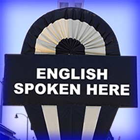 Entrance for people viewing website in English