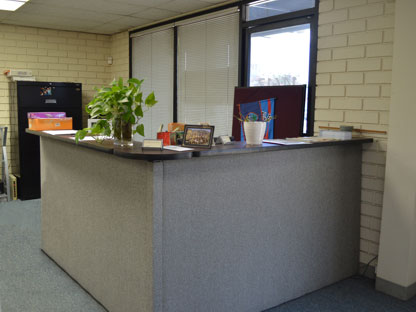 Reception area at Eric Bonilla's office